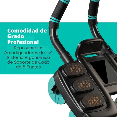 Miniatura 5 de 2025 Nuevo Rodillo de Abdominales Automático con Rebote y Soporte para Codos y Diseño de 4 Ruedas - Equipo de Ejercicios Abdominales para Gimnasio