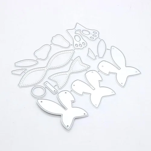 Miniatura 2 de KSCRAFT Bunny Bows - Plantillas de corte de metal para álbumes de recortes/álbum de fotos, decoración en relieve, tarjetas de papel de bricolaje