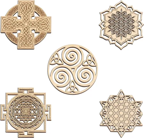 Miniatura 19 de Fourth Level MFG Ankh de 12", Arte de Pared de Madera de Geometría Sagrada, Decoración Colgante para el Hogar del Antiguo Egipto, Símbolo Eterno
