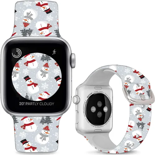 Miniatura 10 de Soft Silicone Bands Compatible with Apple Watch Band 38mm 40mm 41mm 42mm 44mm 45mm 46mm 49mm,Sport Wristband Strap for iWatch Ultra 2 Series 10 9 8