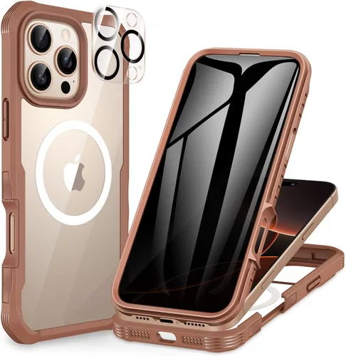 Miniatura 85 de CENHUFO Funda de privacidad para iPhone 11 Pro, funda de cuerpo completo con protector de pantalla de privacidad de vidrio templado 9H integrado