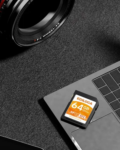 Miniatura 8 de Tarjeta SD UHS-I de 64 GB, paquete de 2 tarjetas de memoria UHS-I, almacenamiento rápido, velocidad de lectura/escritura 90/20 MB/s, C10, U1, V10