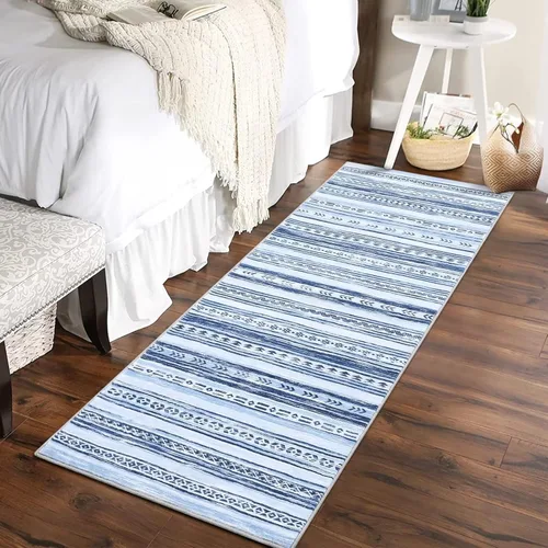 Miniatura 14 de GlowSol Alfombra de pasillo lavable de 2 x 6 pies, antideslizante, suave, alfombra de baño que no se desprende, alfombra de interior de pelo bajo