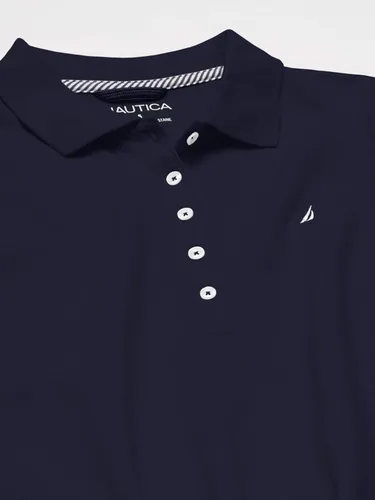 Miniatura 4 de Camiseta de polo Nautica para mujer de manga corta 5 botones transpirable 100 algodón