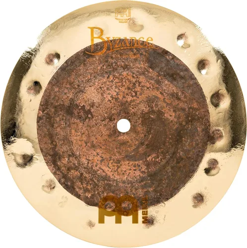 Meinl Cymbals Byzance - Doble chapoteo de 10 pulgadas, fabricado en Turquía, bronce B20 martillado a mano, 2 años de garantía, B10DUS, pulgadas