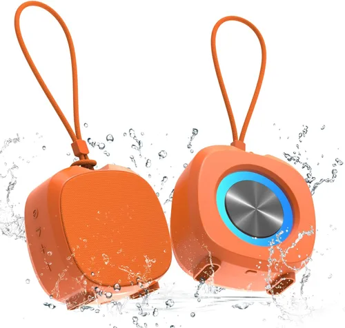 Miniatura 9 de Altavoz Bluetooth Reproductores multimedia portátiles, sonido estéreo claro y fuerte, altavoz inalámbrico de graves profundos con luces TWS IPX5