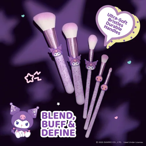 Miniatura 4 de wet n wild My Melody and Kuromi - Juego de brochas de maquillaje (5 piezas)