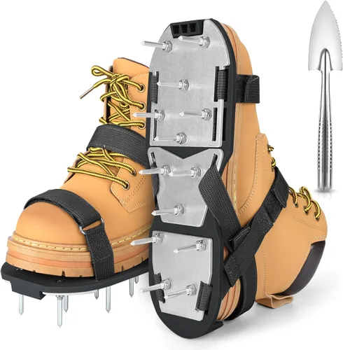 Miniatura 14 de Zapatos aireadores de césped para césped, zapatos aireadores de césped premontados para césped, herramienta aireadora de suelo para aireación