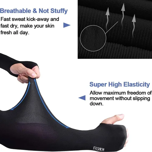 Miniatura 15 de beister 3/6 pares de mangas de brazo de enfriamiento UV protección solar unisex para deportes, ciclismo, golf, correr