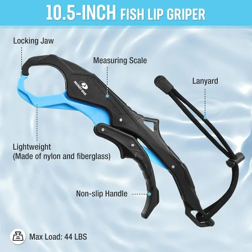Miniatura 3 de Mossy Oak Fishing Tools Kit- Fishing Plier, Fish Lip Gripper, Multifunctional Fishing Hook Remover with Lanyards Sheath, Saltwater Resistant Fishing