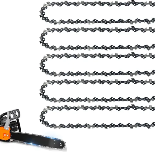 Miniatura 15 de Paquete de 5 cadenas de motosierra de 12 pulgadas, 45 eslabones de transmisión, paso LP de 3/8", calibre de 0.050", compatible con ECHO CS-271T