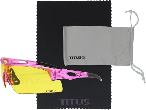 Miniatura 46 de TITUS G20 Gafas de seguridad para todos los deportes, protección para motocicletas, compatibles con ANSI Z87+ Marco negro - Lente ahumado - Con bolsa
