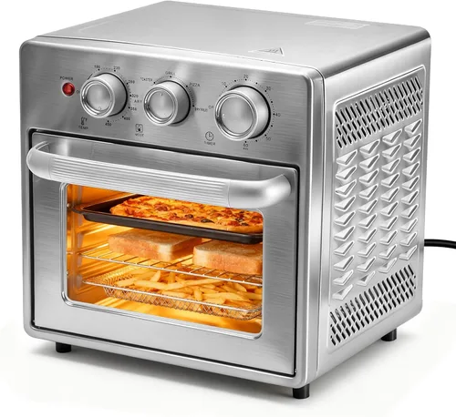 Miniatura 10 de OLIXIS Horno tostador, 29.6 cuartos de galón, freidora de aire y horno tostador, 12 en 1 con sonda inteligente, asar, hornear, tostar y ajustes