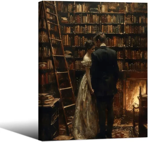 Miniatura 22 de Pósteres vintage de la biblioteca Moody de estilo gótico oscuro, academia estética, arte de pared, libro victoriano antiguo, impresiones en lienzo