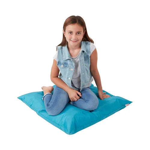 ECR4Kids Cojín Jumbo para interiores y exteriores, para niños, 27 x 27 pulgadas, esenciales para el aula, turquesa