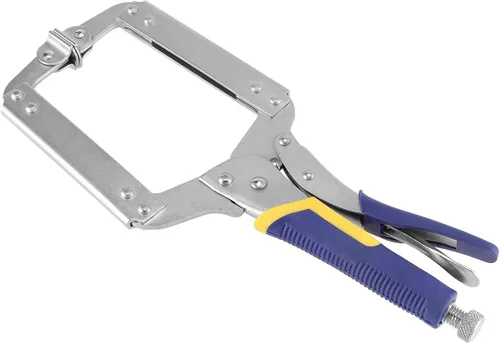 Miniatura 4 de HOZEON 3 PCS Alicates de Abrazadera C de Bloqueo de 14 Pulgadas, Alicates de Abrazadera C de Trabajo Pesado para Soldadura con Almohadillas