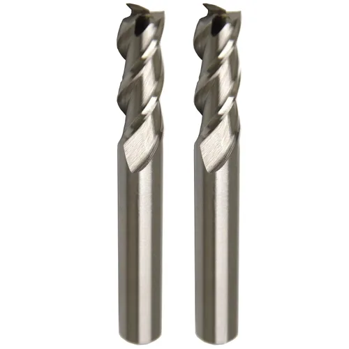 Miniatura 12 de Wokesi Ø5/16''×5/16''SHANK×3-1/2''OAL, extra largo, 4flauta, acero de alta velocidad, pulido completo, cortador de fresado de extremo cuadrado
