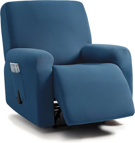 Miniatura 39 de ULTICOR - Juego de 8 fundas para sofá reclinable de jacquard, fundas elásticas para sofá reclinable para 3 cojines, fundas gruesas, suaves y Gris