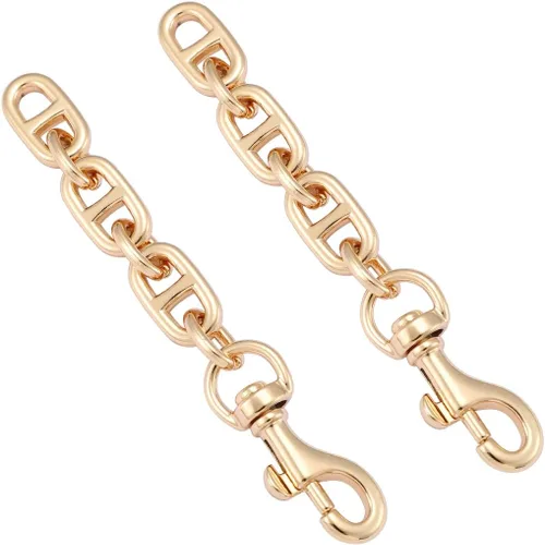 Miniatura 8 de Anbys 2 piezas de correa extensora para bolsa, cadena alargadora de bolsa, forma oblonga, de repuesto, para bolso cruzado, bolso de hombro