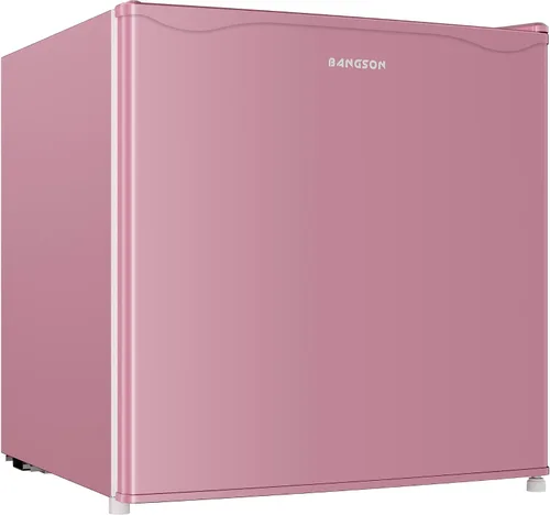 Miniatura 11 de BANGSON Mini refrigerador de 1.6 pies cúbicos con congelador para dormitorio, refrigerador compacto para oficina, refrigerador pequeño de ahorro