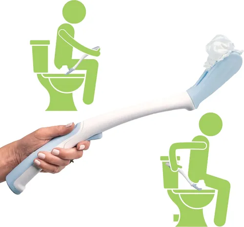 Juvo Ayuda para el Baño - Herramienta Personal de Limpieza Inferior, Ayuda para la Movilidad en el Baño para Discapacitados, Ancianos y Recuperación