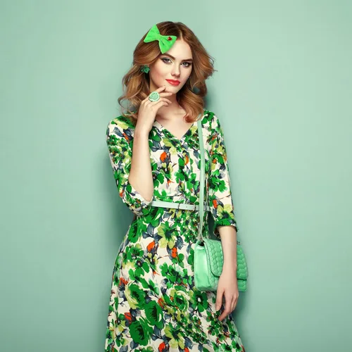 Miniatura 6 de Pinzas de lazo de pelo de corazón verde de 5 pulgadas, 2 piezas, decoración de árbol de Navidad, accesorios para mujeres y niñas