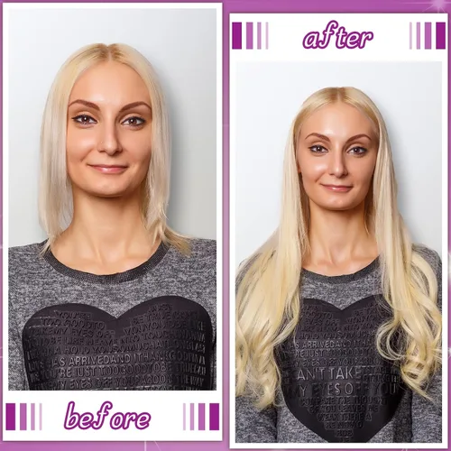 Miniatura 5 de Lothee Herramienta de extensiones de cabello Fusion con pegamento de queratina, cuentas de gránulo, enchufe estadounidense, cabeza B (morado)