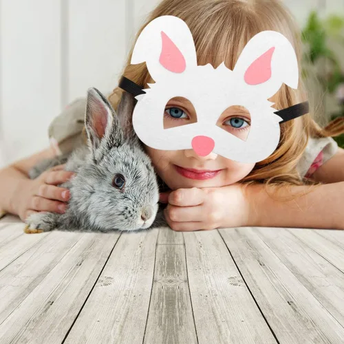 Miniatura 7 de CiyvoLyeen Party Animals Felt Masks Jungle Farm Forest Animals Theme Birthday Party Favors Party Supplies for Boys or Girls
