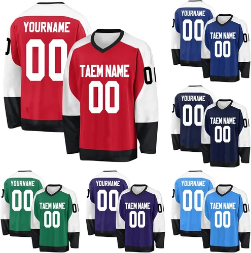 Miniatura 18 de Camisetas de hockey personalizadas para niños y niñas, camiseta de hockey personalizada para niños, regalos de hockey personalizados