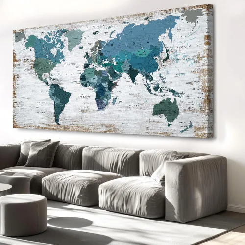 Miniatura 20 de Mapa de los Estados Unidos para decoración de pared, mapa de los Estados Unidos, arte de pared para decoración de pared, fondo de madera, US Map