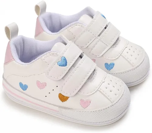 Miniatura 4 de Clowora Zapatos para bebés niños y niñas, suela de goma antideslizante, zapatos de cuna para recién nacidos, mocasines planos.