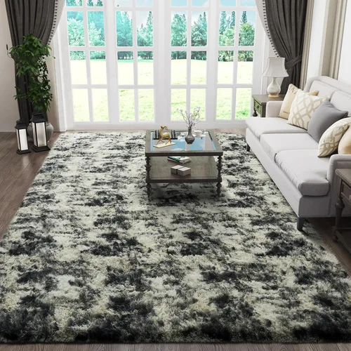 Miniatura 110 de Ophanie Alfombra Verde de Césped, Alfombras de Área para Dormitorio, Alfombra Shag Esponjosa de 4x6 pies, Suave Peluda Afelpada Linda para Niños 7