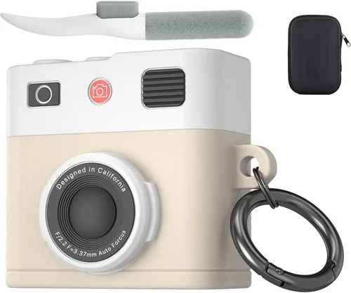 Miniatura 54 de Valkit Funda protectora resistente 2 en 1 para Airpods, a prueba de golpes, funda de Air Pod 2 para hombres y mujeres, con llavero para iPod Skin