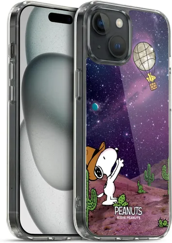 Miniatura 139 de Head Case Designs Funda de gel con licencia oficial de Peanuts Nebula Cactus Needles Snoopy Space Cowboy [protección de grado militar] compatible