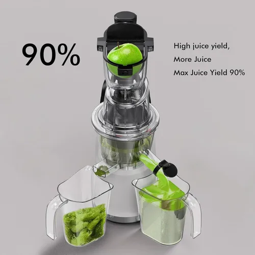 Miniatura 4 de SIFENE - Exprimidor de prensa en frío fácil de usar, exprimidor vertical de boca ancha de 3.268 in, extractor de jugo de frutas enteras y verduras