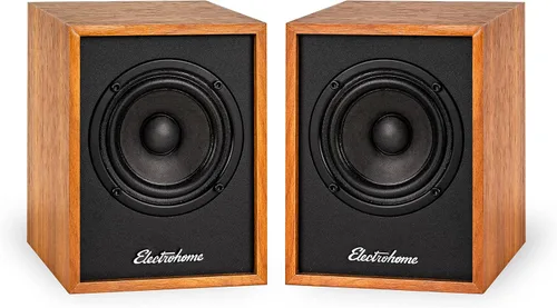 Miniatura 10 de Electrohome Huntley - Altavoces alimentados para estantería con amplificador integrado y controladores de 3 pulgadas para tocadiscos, TV, PC y Negro