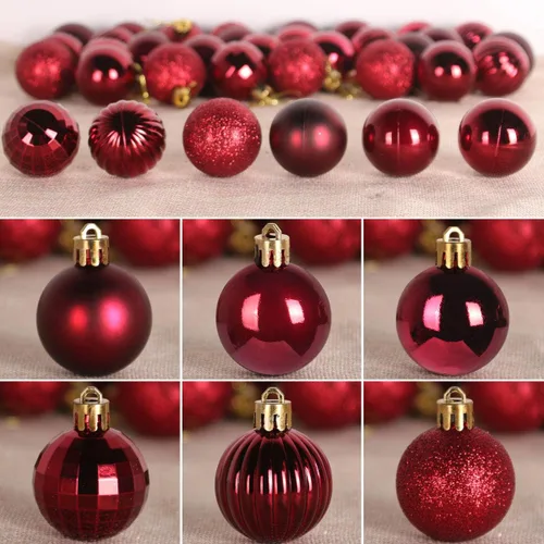 Miniatura 206 de Bolas de Navidad Grandes de 3.2" en Azul Bebé - Adornos para Árbol de Navidad, Bolas Colgantes Inastillables para Cumpleaños, Halloween, Boda