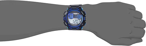 Miniatura 3 de Tienda Essentials Reloj cronógrafo digital con correa de resina negra para hombre