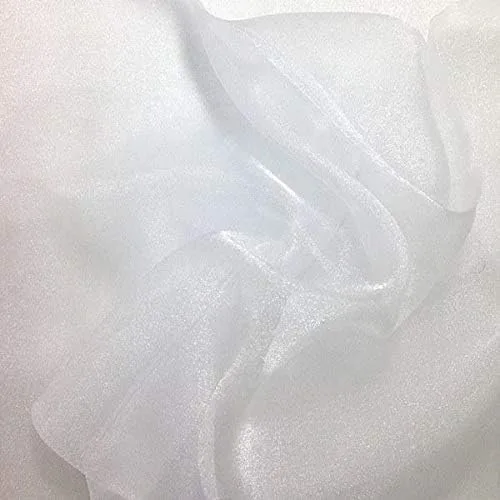 Miniatura 17 de Valentina Textile Inc, Tela de organza transparente brillante para moda, manualidades, decoración, 60 pulgadas de ancho (1 yarda, aguamarina)