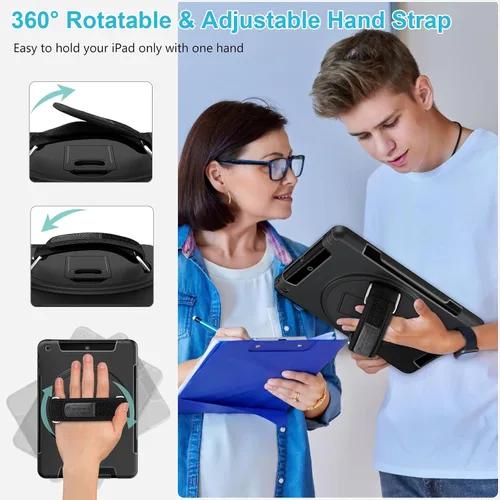 Miniatura 4 de Funda para iPad de 6ª/5ª generación de 9.7 pulgadas: Funda de TPU para iPad 9.7 (2018/2017) y iPad Air 2 de 9.7" con protector de pantalla - Soporte