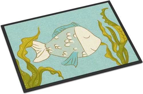 Miniatura 18 de Caroline's Treasures BB8537MAT - Felpudo de delfín bajo el agua de 18 x 27 pulgadas, tapete para puerta delantera interior y exterior, para entrada
