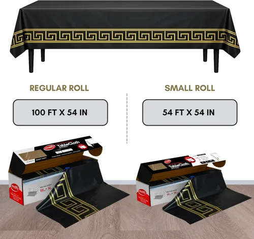 Miniatura 7 de Neatiffy Rollo de mantel de plástico desechable con cortador deslizante Cubierta impermeable para mesas rectangulares, cuadradas, ovaladas