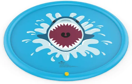 Miniatura 7 de Jasonwell - Alfombra de juego con aspersor de agua, juguetes inflables de exterior para bebés y niños pequeños, piscina infantil para patio trasero