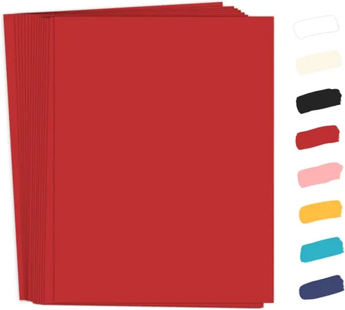 Miniatura 10 de Goefun - Paquete de 50 cartulina rosa de 8.5 x 11 pulgadas, papel de impresora de tarjetas rosas Goefun para artes y manualidades, presentaciones
