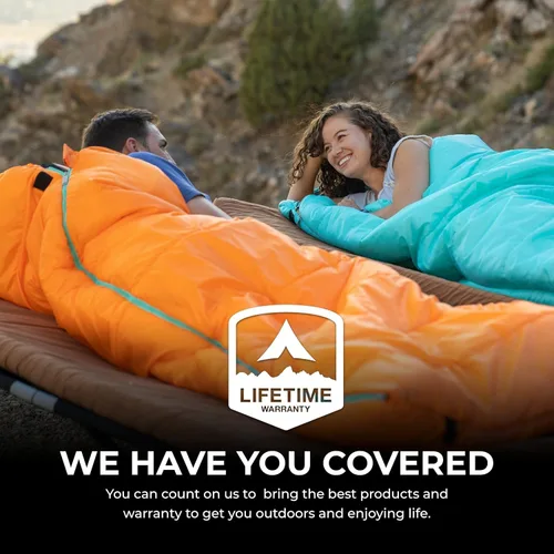 Miniatura 5 de Bolsas de dormir TETON Celsius Regular, 25F, 20F, 0F grados, bolsa para todo clima para adultos y niños, camping fácil y cálido, bolsa de viaje