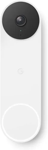 Miniatura 2 de Google Nest Doorbell (Batería) - Nieve Timbre de video con zoom digital de 6x, HD, vista en vivo 24/7, visión nocturna, HDR, funciona con Google