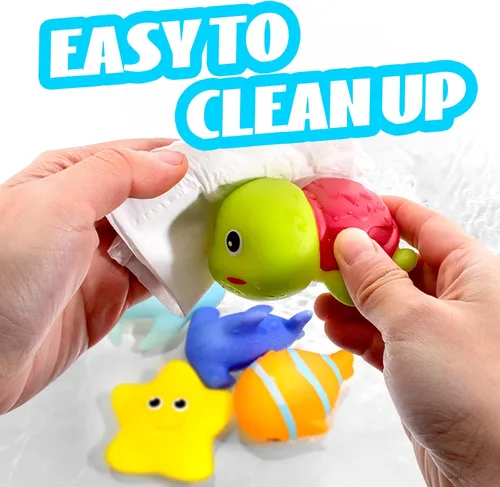 Miniatura 3 de Hely Cancy Juguetes de baño para niños, juguetes de baño sin agujeros para bebés de 1 año de edad, niños y niñas, ducha, agua, piscina, juguetes