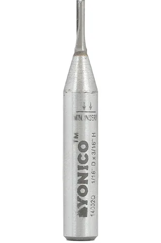Miniatura 8 de YONICO Brocas de enrutador Broca recta 5/8 de pulgada de diámetro X 3/4 de pulgada de altura vástago de 1/4 de pulgada 14159q