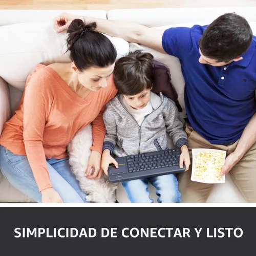 Miniatura 5 de Logitech K400 920-007119 Plus teclado táctil inalámbrico para TV conectado a computadora