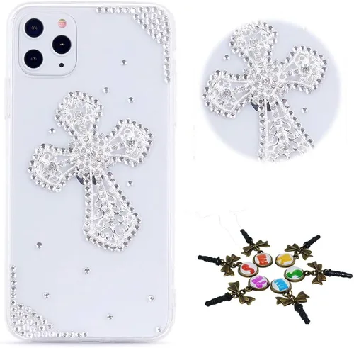 Miniatura 47 de Sparkle - Funda para teléfono compatible con Samsung Galaxy Z Flip 2 5G - Elegante - Funda 3D hecha a mano con diseño de diamantes de imitación